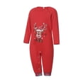 thumbnail image 2 of ITFABS Christmas Family Pajamas Set, Cartoon Deer Print Tops+Pants/Romper, 2 of 8