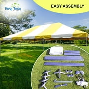 Party Tents Direct Weekender West Coast Frame Party Tent, Yellow, 20 ft x 30 ft