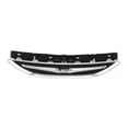 thumbnail image 3 of For Saab 9-3 2003 04 05 06 2007 Grille | Center | Made Of Plastic | Chrome Shell With Painted Black Insert | Replacement For SB1200102 | 12797998, 3 of 4