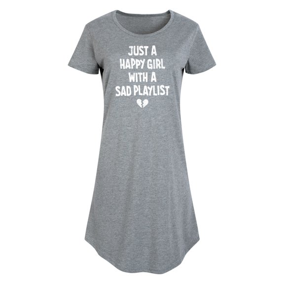 Instant Message - Happy Girl Sad Playlist - Women's Any Way Dress