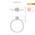 thumbnail image 5 of ANGARA Natural 1 ct Diamond Engagement Ring in 14K White Gold for Women (Size-5.5mm| Color-I-J| Clarity-I1-I2) | April Birthstone, Birthday, Anniversary, Jewelry Gift for Women | Natural Diamond Ring, 5 of 10