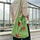 thumbnail image 5 of Bolsa De Hombro Bolso de viaje tejido para la playa, de supermercado con red de malla hueca, corazón para mujeres y niñas, 5 of 6