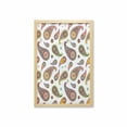 thumbnail image 1 of Paisley Wall Art with Frame, Vintage Persian Paisley Patterns on Plain Background with Inspired Hippie, Printed Fabric Poster for Bathroom Living Room, 23" x 35", Multicolor, by Ambesonne, 1 of 2