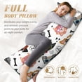 thumbnail image 5 of Lsque Hip Hop Dog Body Pillow Case Cover,Ultra-Soft Microfiber Bed Pillow Cases 20x54 inches,Elegant Bedding,Breathable Durable Pillow Cover with Envelope Closure, 5 of 8