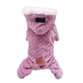 thumbnail image 1 of Billuyoard Stay Cozy Winter Abrigo para mascotas de invierno con ropa cómoda Sudadera con capucha de invierno para perros Ropa para perros de Ropa para mascotas rosa METRO, 1 of 6