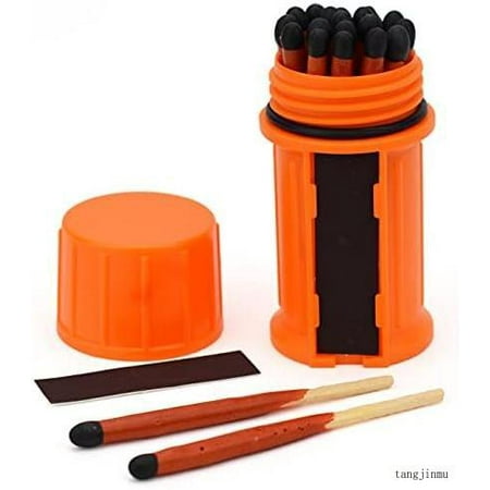 

Stormproof Waterproof Matches Weatherproof Submersible Match For Camping Hiking A Must For Survival Kit- Windproof Match With Watertight Case -Emergency Fire Starter