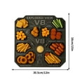 thumbnail image 3 of Xihbxyly Plato de Comida con Motor V8, Diseño Mecánico Único, Plástico Resistente, Reutilizable y Fácil de Limpiar, Perfecto para Fiestas, Picnics y Bodas, Regalo Ideal para Amantes de Los Motores, 6, 3 of 7