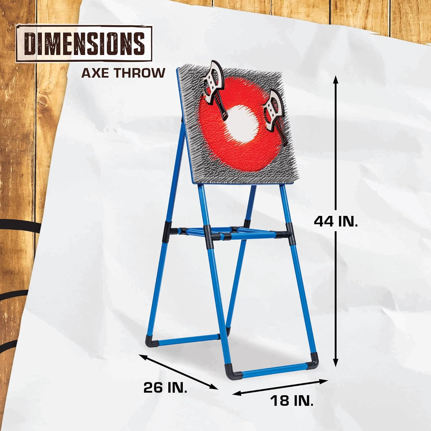 Axe Throwing and Lawn Darts Target Set - ××Axe Throwing Target and 2-in-1 Combo Backyard Game for Indoor and Outdoor Use