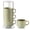 Green Earth-15 Ounces, variant on Ceramic Coffee Mug Set 4 Count Mix-Color3 15 Ounces Stacking Ribbed Latte Cups For Cappuccino Tea Hot Cocoa Drinks