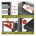 thumbnail image 2 of Estante Para Horno De Microondas Ajustable Organizador Xtellar negro, 2 of 3