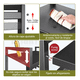 thumbnail image 2 of Estante Para Horno De Microondas Ajustable Organizador Xtellar negro, 2 of 3