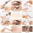 thumbnail image 2 of Juego de manicura profesional ultra afilado, resistente, kit de aseo para hombres y mujeres, cortaúñas de acero inoxidable, juego de manicura y pedicura, kit de cuidado de uñas 12 en 1, cortacutículas, 2 of 5