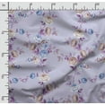 thumbnail image 2 of Soimoi Floral Vintage PrintCotton Cambric Quilting Fabric Sold by The Yard 42 Inch Wide Medium Weight Cotton Fabric SewingSupplies Purple, 2 of 5