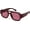 Burgundy, variant on Oversized Square Aviator Sunglasses for Women Men Retro 70s Glasses Chunky Sun Shades Cute(Tortoiseshell Frame & Yellow Lens)