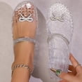 thumbnail image 7 of Willtoo Women's Beach Jelly Shoes Slip On Crystal Summer Soft Hollow Ballet Flats Boho Sandals, 7 of 7