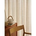 thumbnail image 3 of Cortina para ventana de sala de estar de dormitorio sin transparencias y transmisión de luz de viento de madera natural con textura de lino japonés, 3 of 5