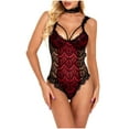 thumbnail image 5 of uublik Valentines Lingerie Set for Women Lace Babydoll Sexy Naughty Plus Size Bodysuit, 5 of 5