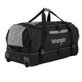 thumbnail image 2 of Wrangler Jumbo 36" Drop-Bottom Rolling Duffel with Telescopic Handle - Black, 2 of 11
