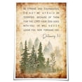 thumbnail image 2 of Deuteronomy 31 6 Wall Art Be Strong and Courageous Scripture Poster Nature Print Kitchen Vertical Canvas Paintings for Living Room, 2 of 6