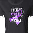 thumbnail image 4 of Inktastic I Wear Purple For Myself Lupus Awareness Women's T-Shirt, 4 of 5