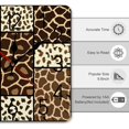 thumbnail image 2 of Giraffe Print Patchwork Pattern Wall Clock Silent Non-Ticking For Home Office Decor, Decorative Clock Art, 2 of 7