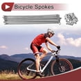 thumbnail image 2 of 20 Set 12G Bicycle Spokes 190mm Bike Wheel Spokes Carbon Steel Galvanized Silver Tone, 2 of 7