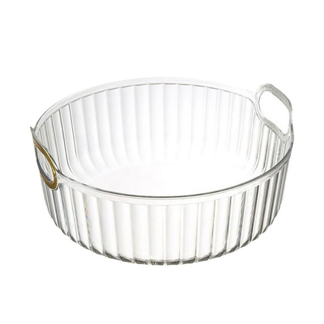 Platos para aperitivos, plato para frutas y verduras, multifuncional con asa, contenedor de almacenamiento de frutas y verduras para encimeras de