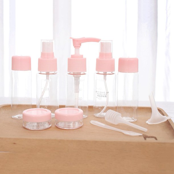 Viugreum Portable Cosmetics Dispensing Set Travel Bottles Set 10 Pcs