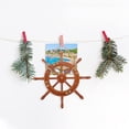 thumbnail image 4 of KAKOWELY Wooden Wall Hanging Rudder Decoration Mediterranean Style Rudder Decor for Home,13.78"X13.78"X0.98", 4 of 4