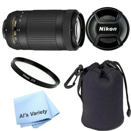 Nikon AF-P DX NIKKOR 70-300mm f/4.5-6.3G ED VR Lens (White Box) For Nikon D3300  + UV Filter + Lens