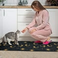 thumbnail image 3 of Dark Blue Sun Moon Wreath Pattern Kitchen Rugs Sets Of 2,Anti Fatigue Kitchen Mat Rugs Non Slip Washable,Decorative Kitchen Floor Mats for Kitchen,Sink,Laundry,17"x30"+17"x47", 3 of 7