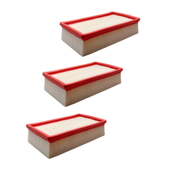 Nispira VF130H Flat Pleated Paper Filter compatible with Bosch VAC090A or VAC140A Dust Extractors, 3 Packs