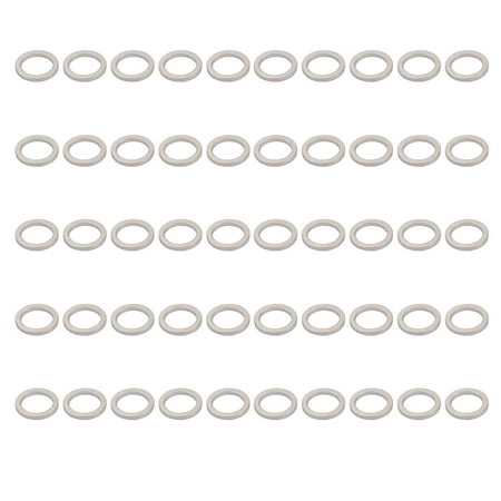 

50Pcs 10mmx14mmx1.5mm Aluminum Motorcycle Hardware Drain Plug Washer