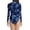 Navy-L, variant on Kcolen Swim Dress for Women Swimwear Tummy Control Push Up Training Sport Swimsuits Plus Size Swimdress Bathing Suit Women Color Block Ribbed High Cut Swimsuits