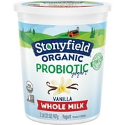Stonyfield Organic Whole Milk Probiotic Yogurt, Vanilla, 32 oz.