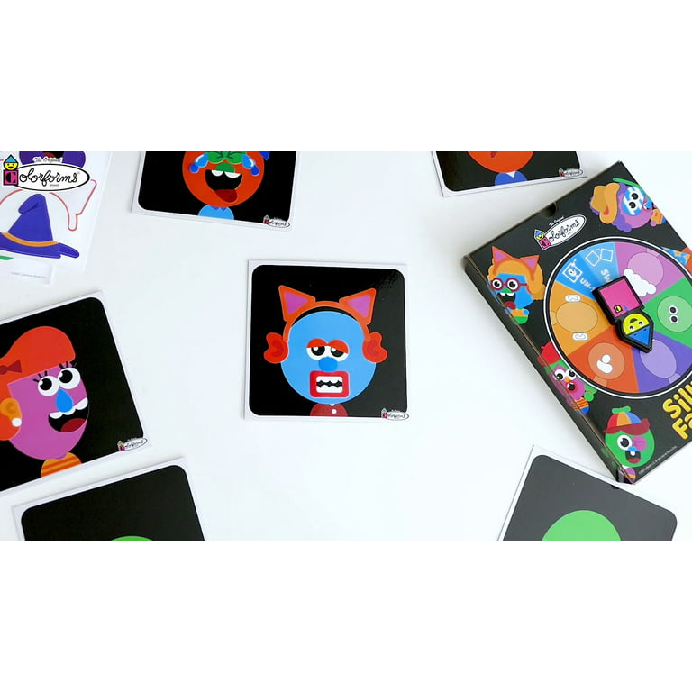 PlayMonster - Colorforms - Silly Faces Game - Family Fun with Classic  Activity - Ages 3+