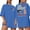 Blue-D, variant on American Flag Shirt Womens Western Cow Skull Tshirt USA Patriotic Tee 4th of July Shirts Vintage Oversize Tops