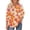 Yellow#02, variant on JTZGDY Floral Tops for Women Boho Printed Summer 3/4 Lenght Sleeve V Neck Graphic Tunic T-Shirts Loose Fit Dressy Casual Western Shirts with Smoked Cuff Sleeves Purple#02 L