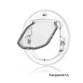 thumbnail image 2 of Eigraketly PC de interior para el hogar, puerta transparente montada con tornillo para mascotas, reemplazo de puerta batiente para sala de estar, puertas Artesanía L Eigraketly TO010312-02B, 2 of 6