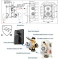 thumbnail image 5 of 12 Inches Ceiling Mount Shower Faucets Sets Complete Shower System LED Rainfall Shower Head System Rough-in Valve Body and Trim Included Matte Black, 5 of 14