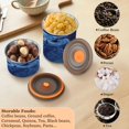 thumbnail image 6 of Food Storage Can - Keep Coffee Tea Flour & More Fresh - Ideal for Cereal Nuts & Pet Food Blue Owl900ml, 6 of 9