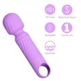 thumbnail image 1 of Dolly Purple Silicone Mini Wand Rechargeable, 1 of 11