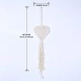 thumbnail image 5 of Necvior Heart Shaped Macrames Cotton Rope Wall Hangings Tapestrys Tassels Home Decors, 5 of 9