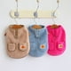 thumbnail image 3 of Suéter de invierno para perros pequeños con cordón, chaqueta de forro polar para chihuahua y yorkie, anilla para correa y cierre a presión, 3 of 7