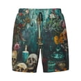 thumbnail image 4 of Lsque Mens Swim Trunks Baroque Floral Still Life Pattern - Bathing Suit Compression Liner - Beach Swim Shorts Swimwear - (S-3XL) - Stretch Quick Dry -X-Large, 4 of 9