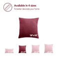 thumbnail image 3 of Deconovo Corduroy Fundas de cojines Juego de 4 – Machine Washable Home Decor for Sofa, Dormitorio | Dark Red, 18x18 Inch, 3 of 7
