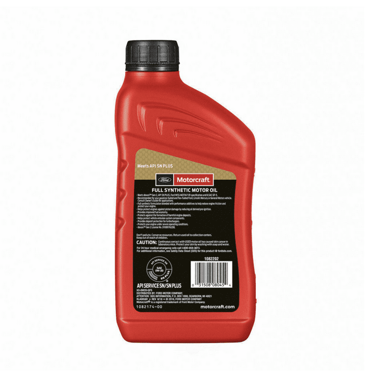 Engine Oil-Premium Synthetic Blend Motor Oil Motorcraft XO