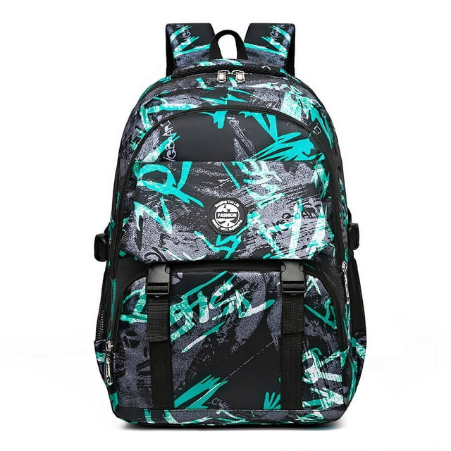 Boy Printed School Bag Backpack, Suitable For Students, Camouflage Backpack, Laptop Backpack, Large Capacity Youth Leisure Backpack