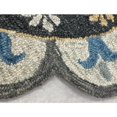 thumbnail image 2 of LR Resources RUGSA99647IGY4ARD Tapis Rond en Laine à Bordure Festonnée avec Médaillon Floral 4 Pi. x 10 Po., 2 of 4