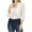 White, variant on Cardigan for Women Fashion Mid Sleeve Top Solid Color Casual Jacket Business Small Suit Women Suit Jacket Girls Zip Up Jacket